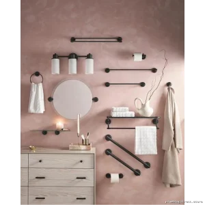 Moen Iso Matte Black Bathroom Mirror - DN0792BL