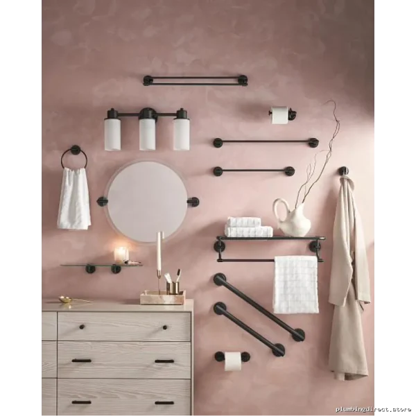 Moen Iso Matte Black Bathroom Mirror - DN0792BL
