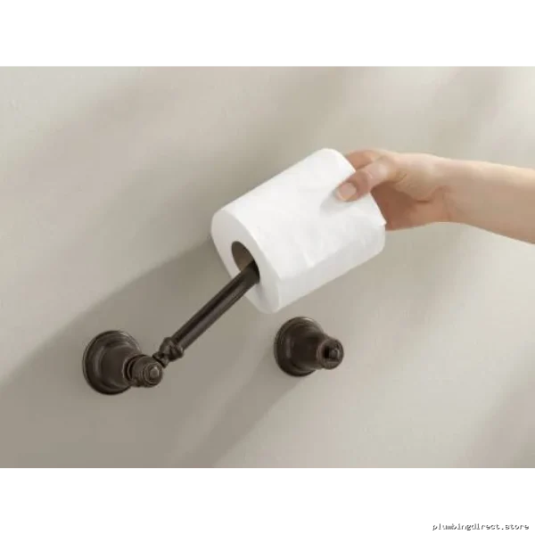 Moen Kingsley Brushed Nickel Wall-Mounted Swivel Toilet Paper Holder YB5408BN - Image 4