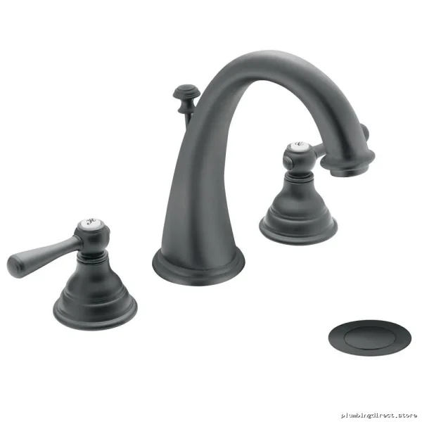 Moen Kingsley Widespread Bathroom Sink Faucet in Wrought Iron Finish