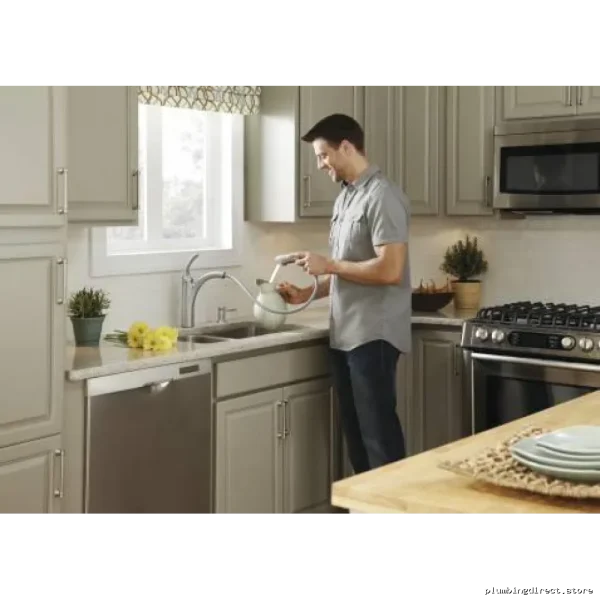 Moen Kinzel Kitchen Faucet w/Pullout Spry&SoapDisp – Spot-Resist Stainlss - Image 2