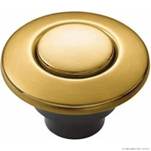 Kitchen Disposal Air Switch Button - Brushed Gold Finish AS-4201-BG for Moen