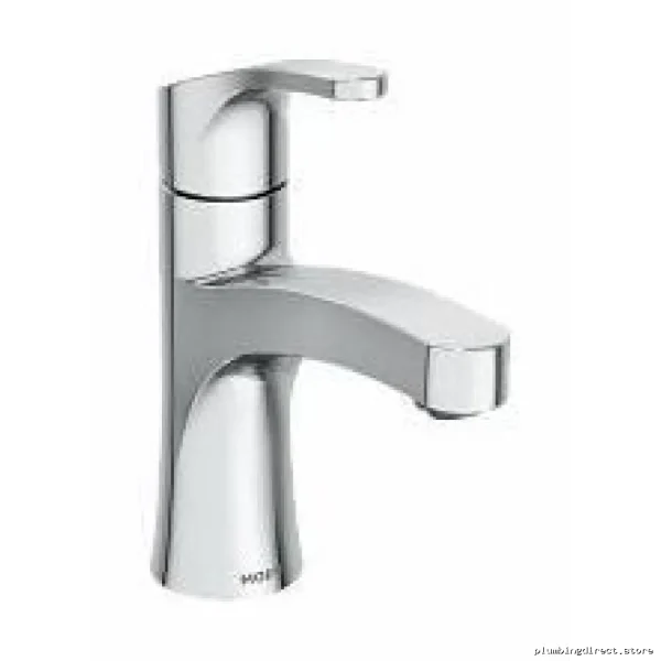Moen 66480 Chrome Klio Single-Handle Bathroom Sink Faucet - Modern Design