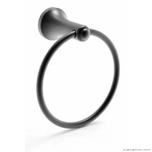 Moen Laia Towel Ring Matte Black Bathroom Stainless Steel BH5386BL