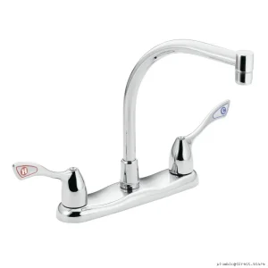 M-Bition Modern Chrome Kitchen Faucet with High Arc Design - Model 8799 Moen
