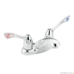 Moen M-Bition Centerset Bathroom Faucet with Chrome Finish - 8800F05