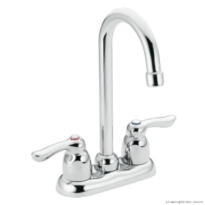Moen M-Bition 8957 Chrome Bar Faucet - Modern Durable Kitchen Island Design