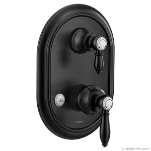 Weymouth M-Core 3 Series Integrated Diverter Valve Trim - Matte Black UTS4311BL Moen