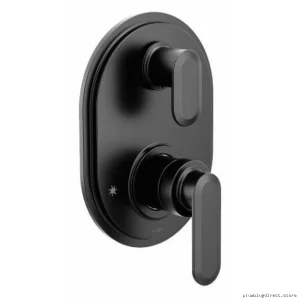 Greenfield M-Core 3 Series Valve Trim w/ Built-in Diverter - Matte Black UT33341BL Moen