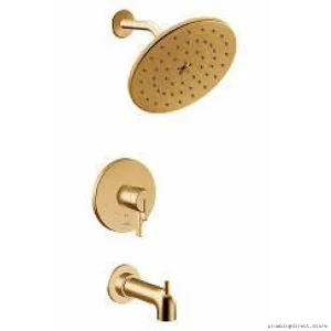 Brushed Gold Eco-Friendly Tub/Shower Trim by Moen M-Core
