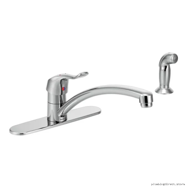 Moen M-Dura Chrome Kitchen Faucet with Pull-Out Spray for Easy Cleaning