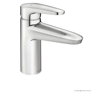 Moen Chrome Single-Hole Bathroom Faucet - Durable M-Dura Model