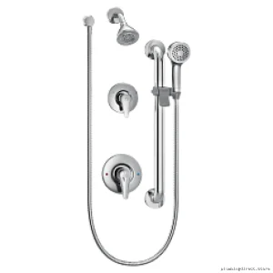 Moen M-Dura Heavy-Duty Chrome Commercial Shower Kit