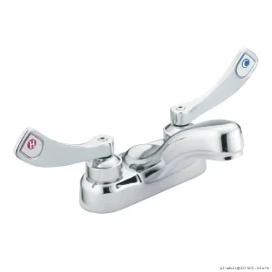M-Dura Premium Chrome Centerset Bathroom Faucet - Moen 8215F03 Durable Design