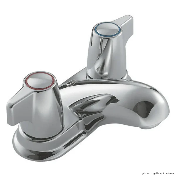 Chrome Centerset Bathroom Faucet - Moen Manor Collection 84013 High-Style