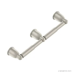 Moen Mason Double Roll Toilet Paper Holder Satin Nickel YB8088SN