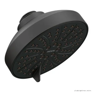 Moen Matte Black Shower Head 6-Spray Eco Water Saving Design