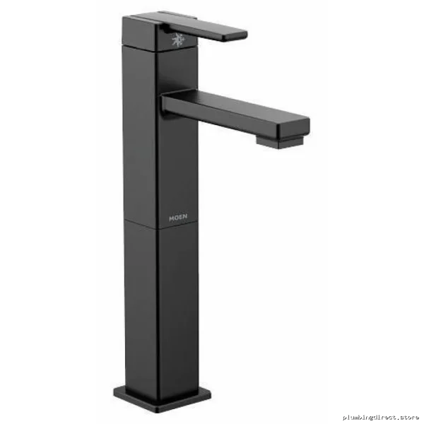 Moen Matte Black 90° High Arc Bathroom Sink Faucet S6712BL