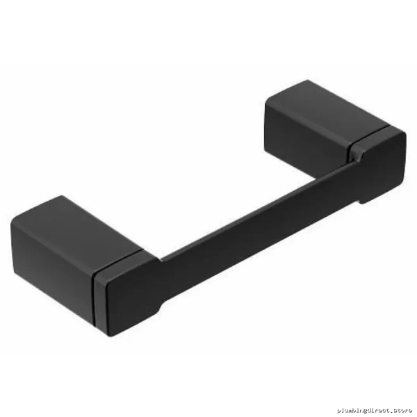 Moen YB8808BL Matte Black 90° Space-Saving Toilet Paper Roll Holder