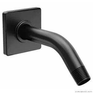 Moen Matte Black 90° Adjustable Shower Arm with Flange - S133BL