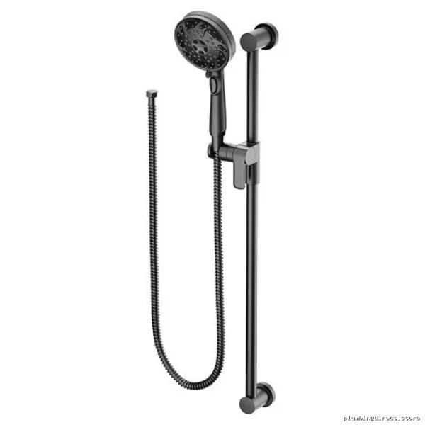 Moen Matte Black 5-Spray Handheld Showerhead with Adjustable Slide Bar