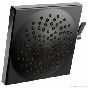 Moen Matte Black Rainshower 8.5-Inch 2-Function Adjustable Waterfall Shower Head