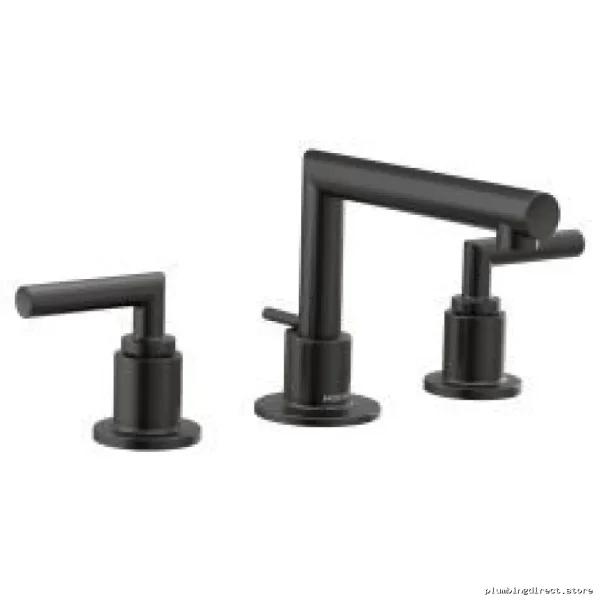 Matte Black Arris Widespread Bathroom Faucet Trim TS43002BL by Moen