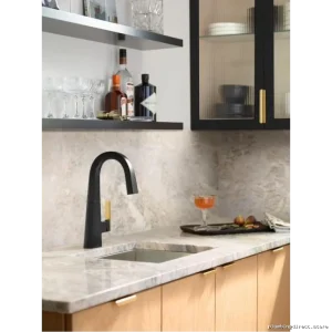 Moen Matte Black Bar Faucet S55005BL for Modern Kitchens