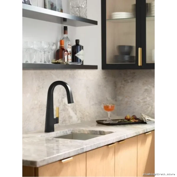 Moen Matte Black Bar Faucet S55005BL for Modern Kitchens