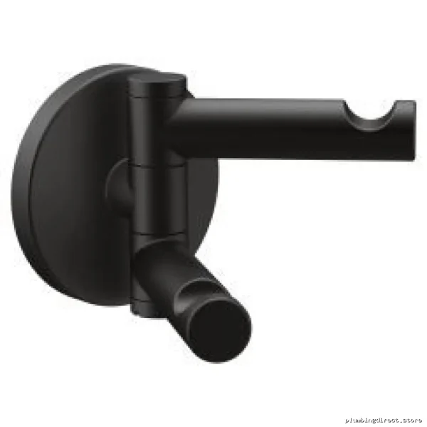 Moen Matte Black Double Robe Hook with Swivel Mount YB0402BL - Image 2