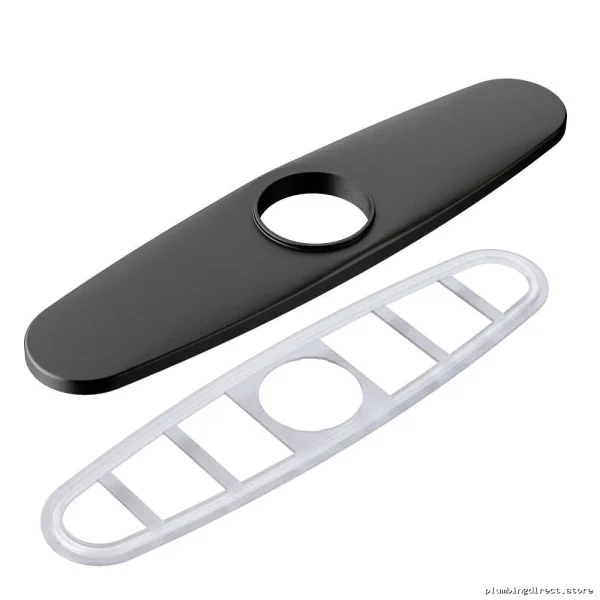 Moen Matte Black Faucet Deck Plate - Model 141002BL