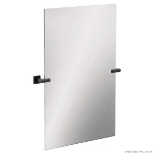 Moen Frameless Swivel Bathroom Mirror - Matte Black