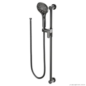 Moen Matte Black 5-Spray Handheld Showerhead with Adjustable Slide Bar