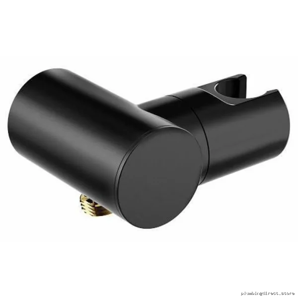Moen Matte Black Hand Shower Bracket with Wall-Mounted Supply Elbow A755BL