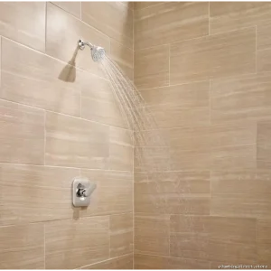 Moen Matte Black Shower Trim - High-Efficiency Posi-Temp Rizon T2812EPBL Modern Bathroom Fixtures