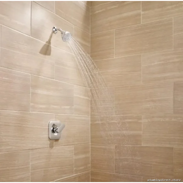 Moen Matte Black Shower Trim - High-Efficiency Posi-Temp Rizon T2812EPBL Modern Bathroom Fixtures