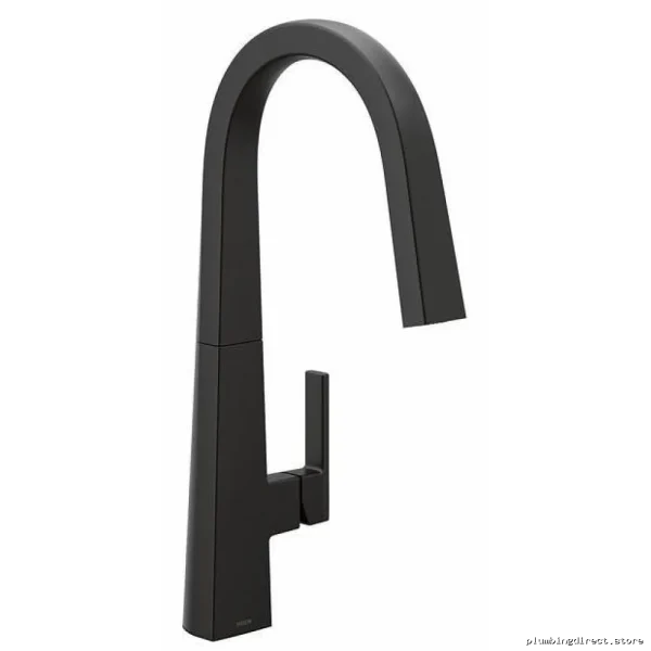 Moen S75005BL Kitchen Faucet with Pull-Down Spray & Matte Black Finish