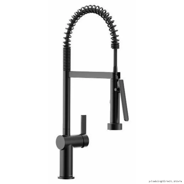 Moen Pre-Rinse Kitchen Faucet with Spring Pulldown Spray - Matte Black 7822BL