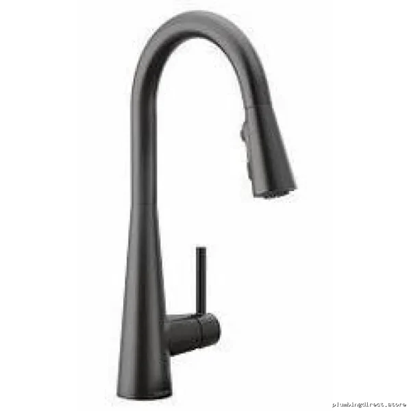 Moen Matte Black Kitchen Faucet with Pull-Down Spray - Image 2