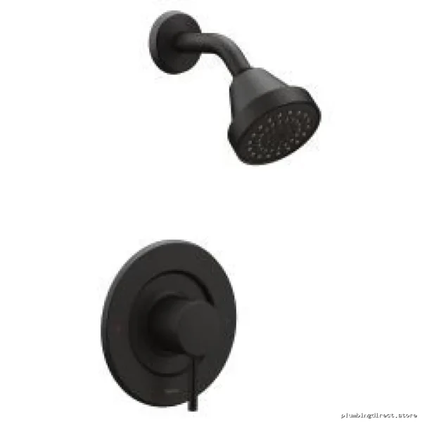 Moen Matte Black Posi-Temp Shower Trim - Eco-Friendly, Precise Temperature Control