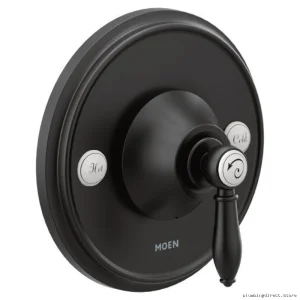 WYMOUTH MATTE BLACK POSI TEMP VALVE TRIM FOR MOEN