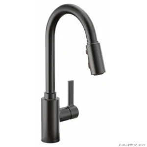 Matte Black Pulldown Spray Kitchen Faucet | Moen 7882BL