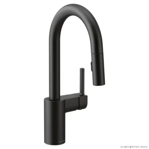 Moen Matte Black Pulldown Spray Bar Faucet - Modern Kitchen Upgrade