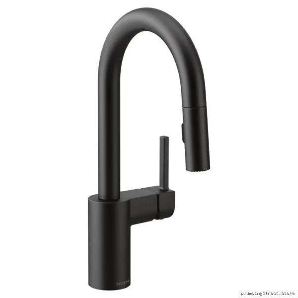 Moen Matte Black Pulldown Spray Bar Faucet - Modern Kitchen Upgrade