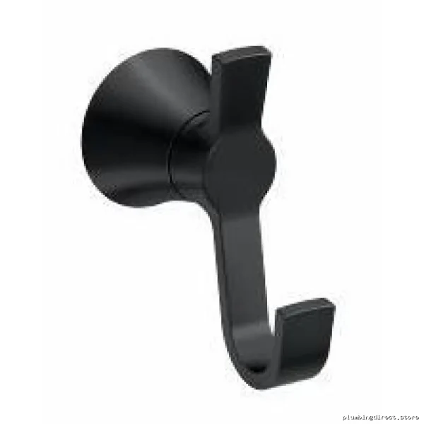 Moen Matte Black Robe Hook - Modern Bathroom Hardware Y0703BL