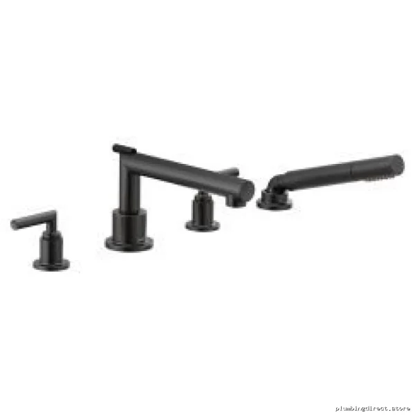 Moen TS93004BL Matte Black Roman Tub Faucet Kit w/ Handheld Shower