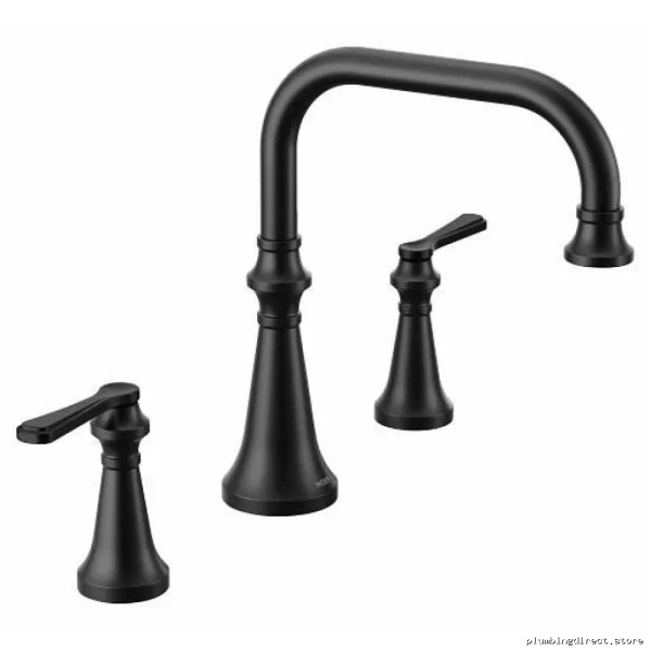 Moen Matte Black Roman Tub Faucet Trim - Colinet TS44503BL