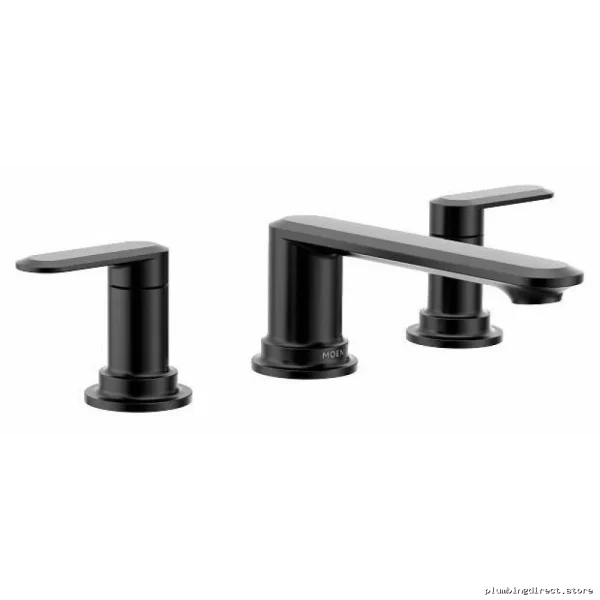 Moen Matte Black Roman Tub Faucet Trim - 3 Hole Bathroom Fixture T6503BL