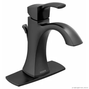 Moen Matte Black Single Handle Bathroom Sink Faucet Voss 6903BL