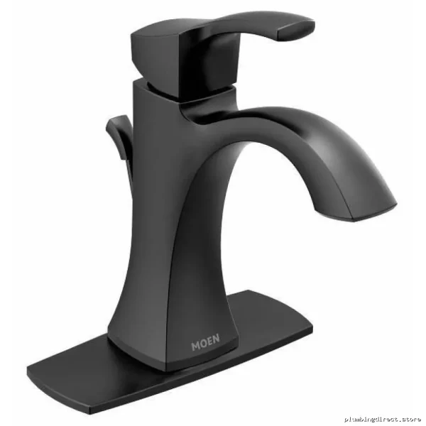 Moen Matte Black Single Handle Bathroom Sink Faucet Voss 6903BL